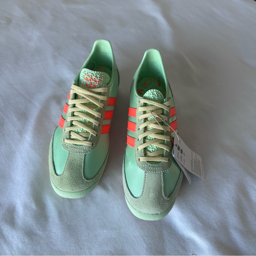 ADIDAS SL 72 OG Mint Green Coral 70s Retro Sneakers Size 6.5 New Normcore - Picture 4 of 7